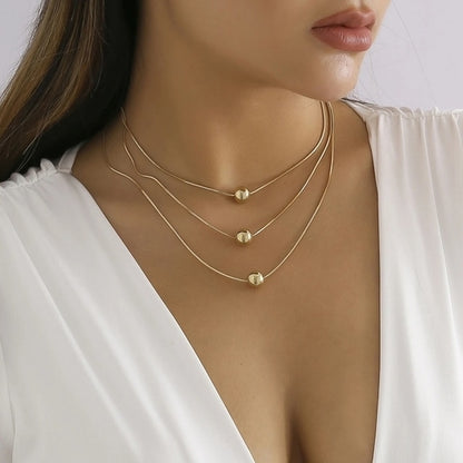 Fashion Women Necklace Multi Layer Pearl | Multi Layers Pearl Silver