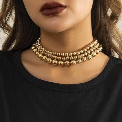 Fashion Women Necklace Multi Layer Pearl | Multi Layers Pearl Silver