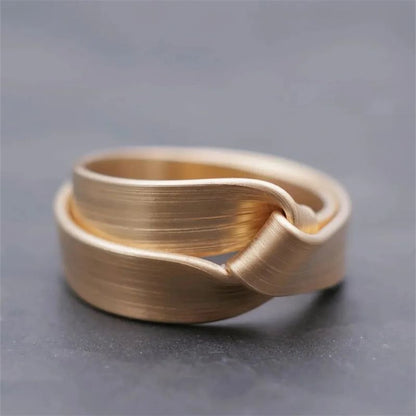 Fashion Handmade Brushed Ring Simple All-match