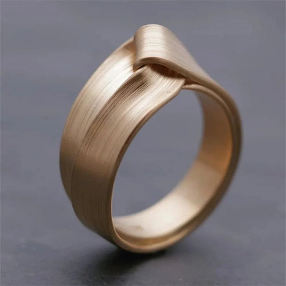 Fashion Handmade Brushed Ring Simple All-match