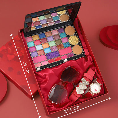 Makeup Eye Shadow Plate Blush Sunglasses Hand Gift Suit