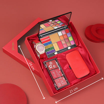 Makeup Eye Shadow Plate Blush Sunglasses Hand Gift Suit