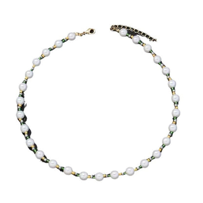 Men's And Women's Pearl Glass Beads Mixed Necklace