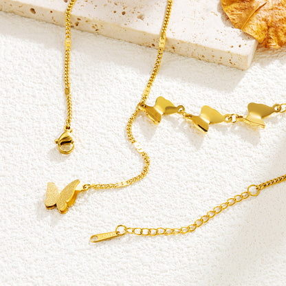 Simple Fashion Personality All-match Butterfly Clavicle Chain Necklace