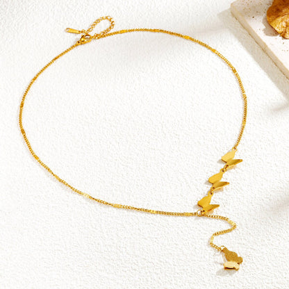 Simple Fashion Personality All-match Butterfly Clavicle Chain Necklace