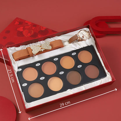 Makeup Eye Shadow Plate Blush Sunglasses Hand Gift Suit
