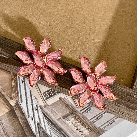 Special Interest Light Luxury Temperament And Fully-jewelled Flower Necklace Suit