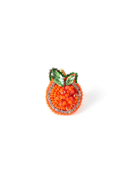 Orange Stud Earrings