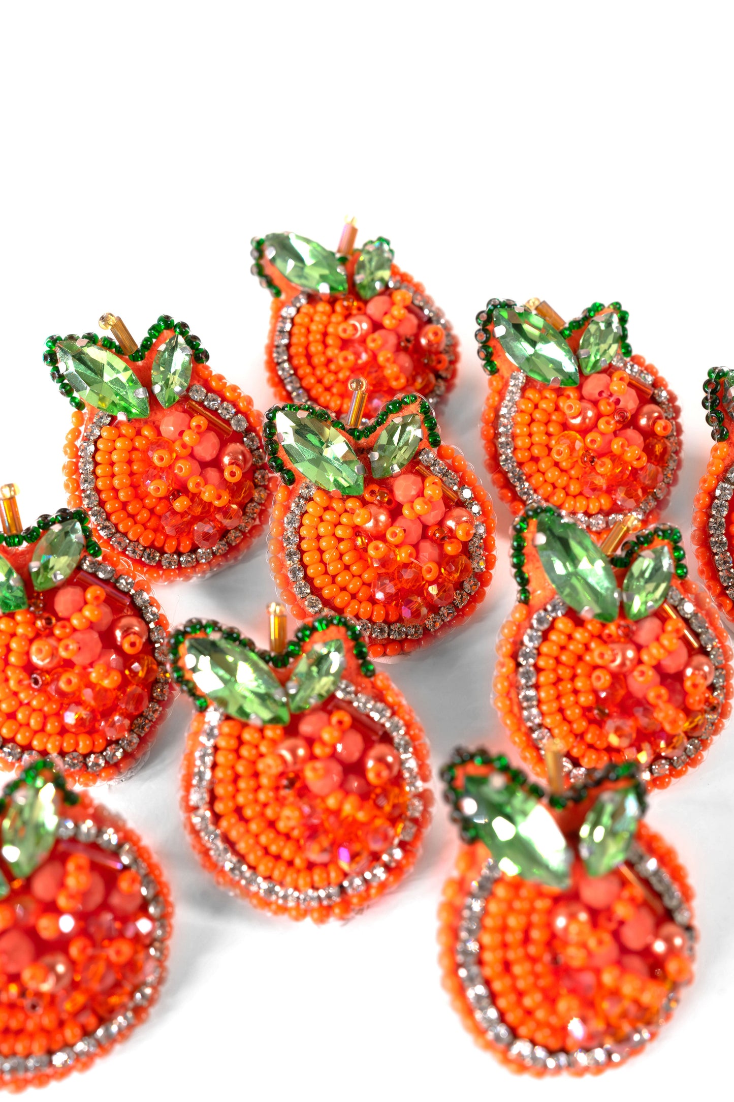 Orange Stud Earrings
