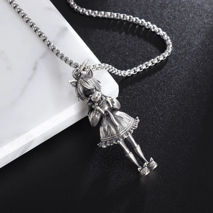 Guardian Angel Wings Cross Pendant Necklace