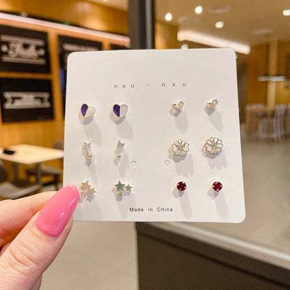 S925 Silver Mini Stud Earrings Set – Elegant, Simple & Cute Jewelry for Women & Girls™