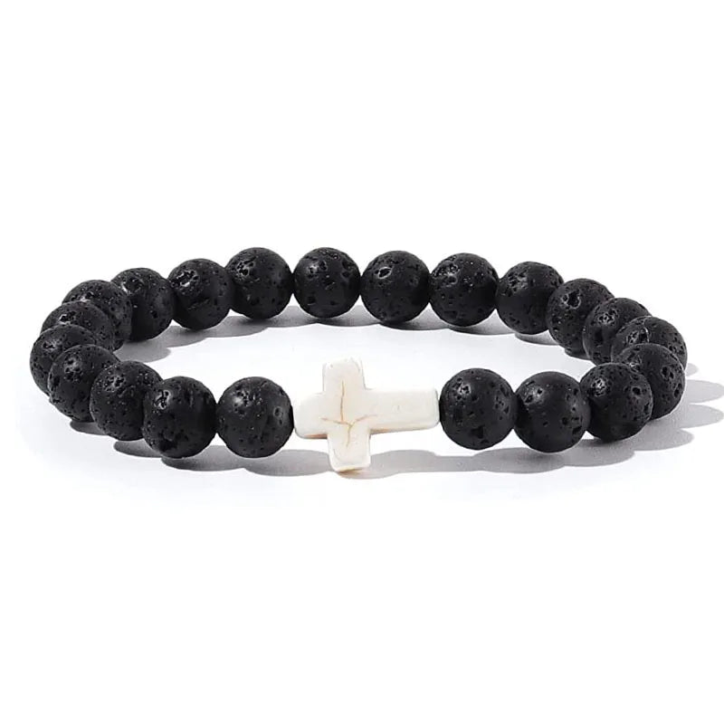 Men's Prayer Onyx Meditation Beads Bracelets