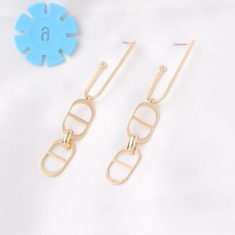 2022 New Trend Simulation Pearl Long Earrings Women's Flower Rhinestone Wedding Pendant Earrings Fashion Korean Jewelry Earrings