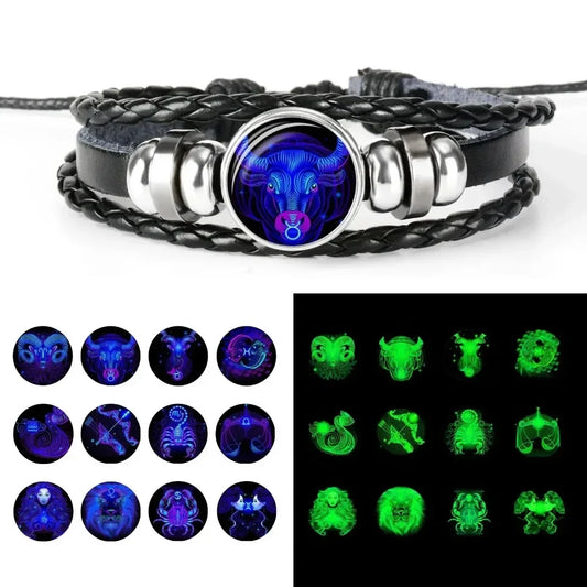 Luminous Constellation Zodiac Charm Bracelets