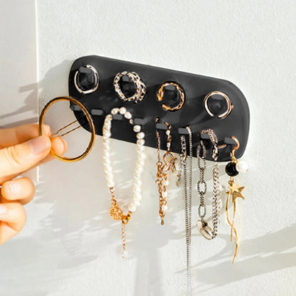 Multifunctional Jewelry Storage Rack Hook Wall Mounted Ring Earring