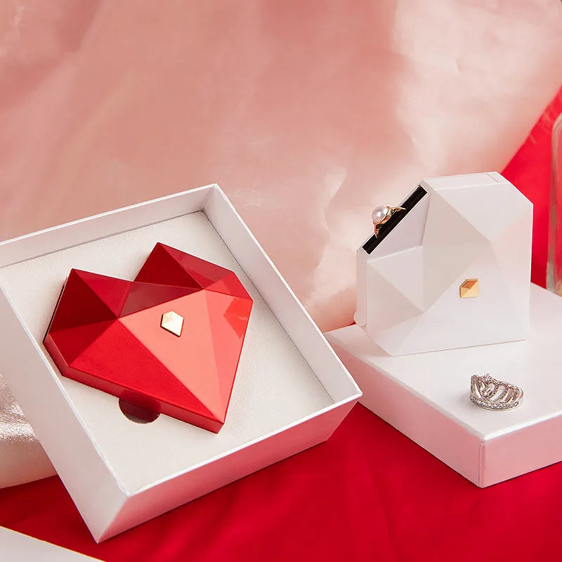 The Perfect Promise: Red Heart Ring Box & Adjustable Ring