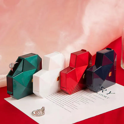 The Perfect Promise: Red Heart Ring Box & Adjustable Ring