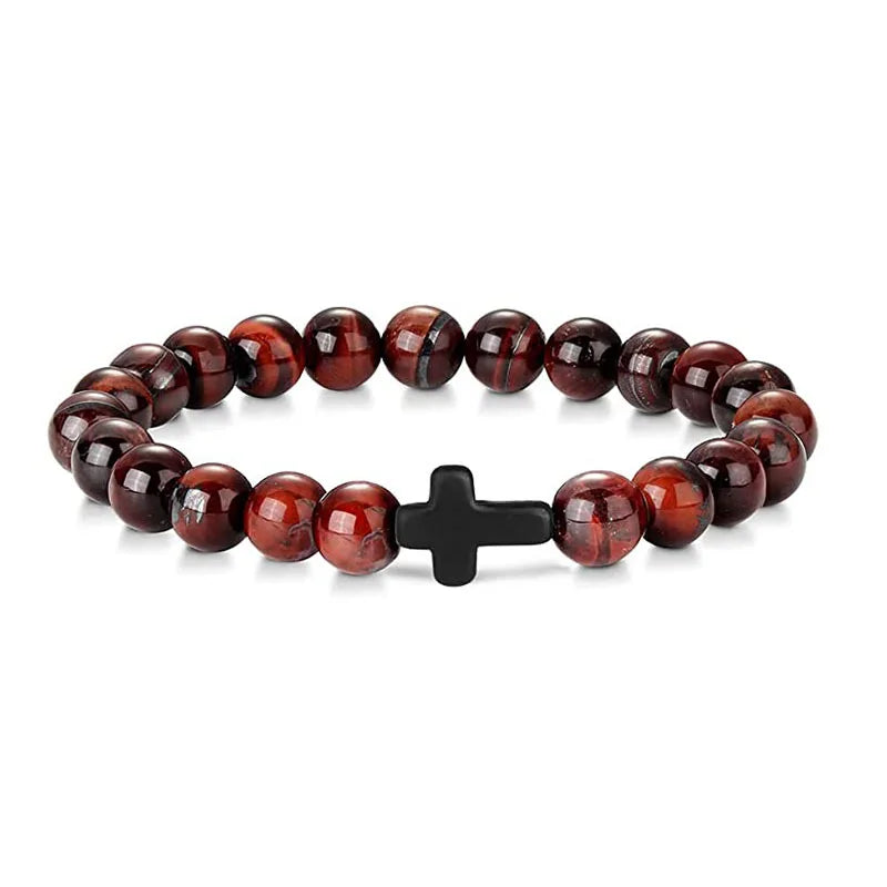 Men's Prayer Onyx Meditation Beads Bracelets