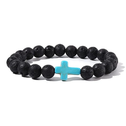 Men's Prayer Onyx Meditation Beads Bracelets