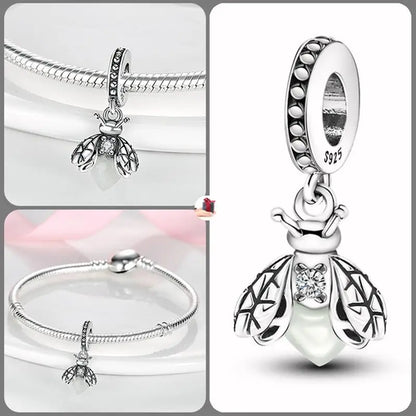 Original Fashion Camera Coffee Cup Flower Charm Beads Suitable for