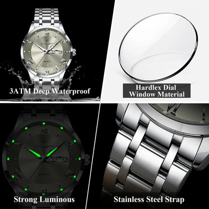 Luxury Fashion Waterproof Luminous Watch