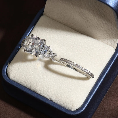 925 Sterling Silver 1.50ct Diamond Solitaire Engagement Ring