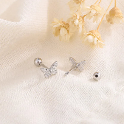 Cape Gooseberry Earrings with Gold Leaf