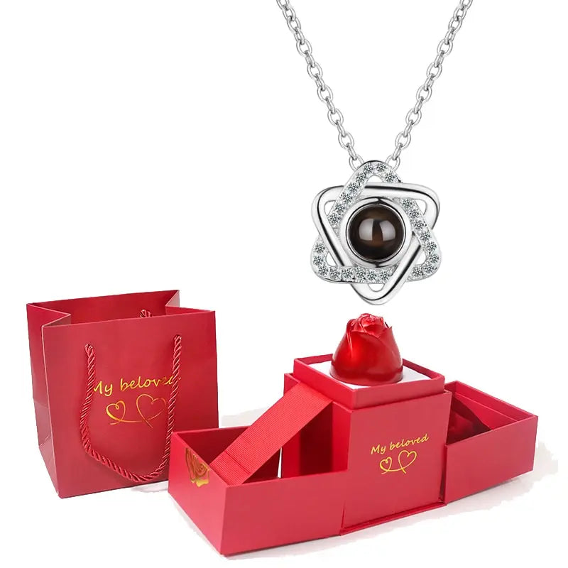 Elegant Rose Jewelry Box – Perfect for Valentine's Day Gifts