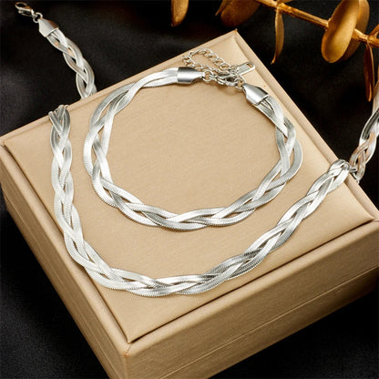 DIEYURO 316L Snake Chain Necklace