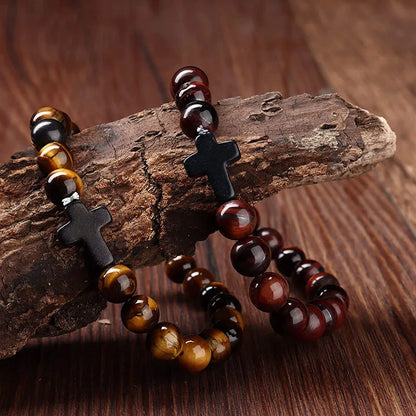 Men's Prayer Onyx Meditation Beads Bracelets