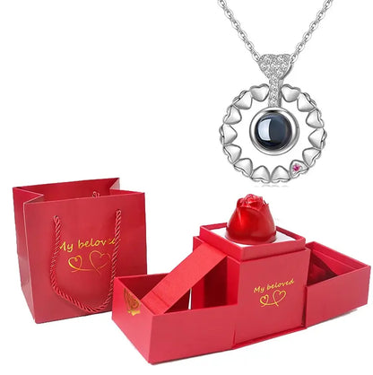 Elegant Rose Jewelry Box – Perfect for Valentine's Day Gifts