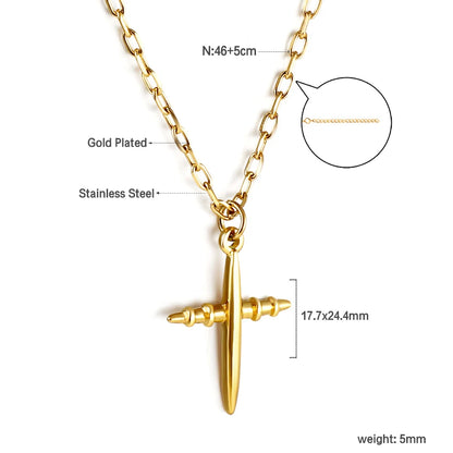 Gold Color Jewelry Male Female Necklaces