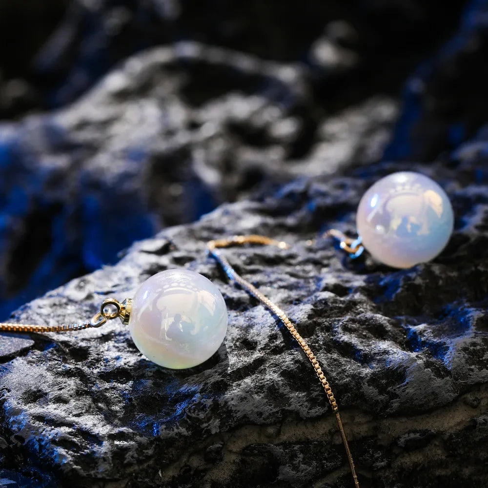 Long Tassel Pearl Earrings