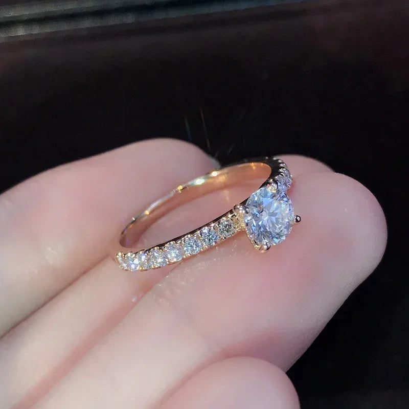 Elegant Shiny Crystal Ring