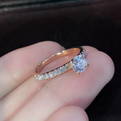 Elegant Shiny Crystal Ring