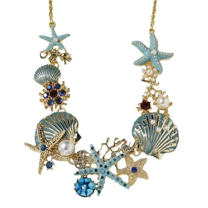 Ocean Elegance – Shell & Pearl Necklace