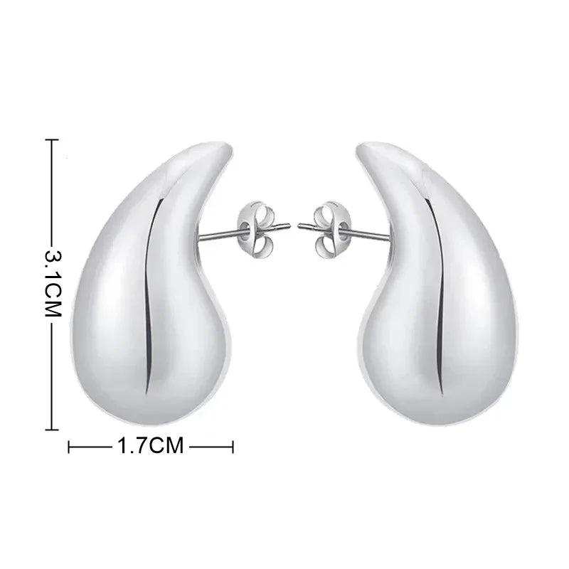 Chunky Dome Drop Earrings For Women