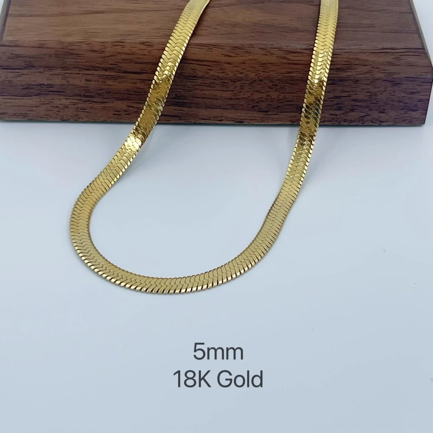 Minimalist Gold Snake Chain Necklace