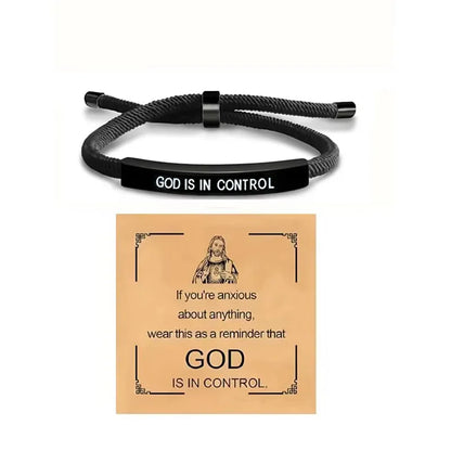 FaithGrip™ “God Is in Control” Bracelet ✝️✨