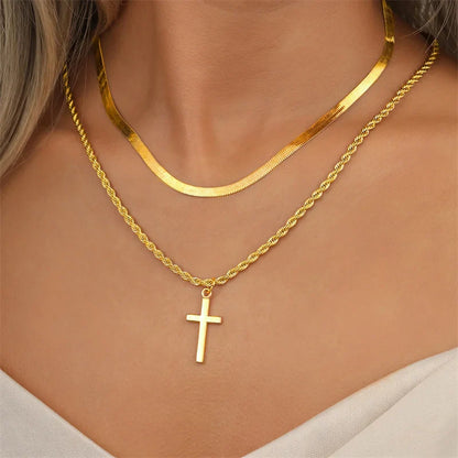 Gold Color Jewelry Male Female Necklaces