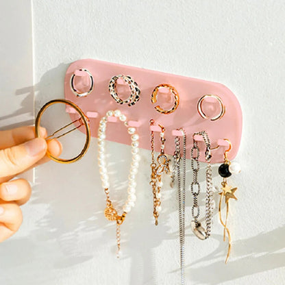 Multifunctional Jewelry Storage Rack Hook Wall Mounted Ring Earring