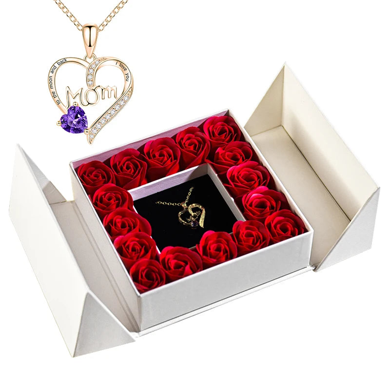 Eternal Rose Necklace & Pendant – A Gift of Timeless Beauty