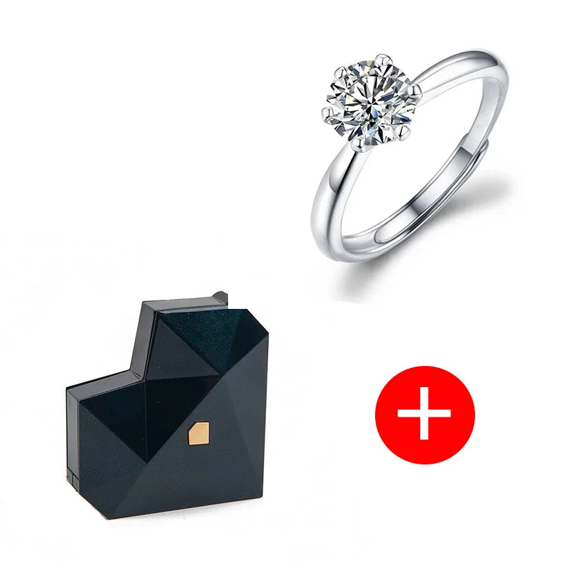 The Perfect Promise: Red Heart Ring Box & Adjustable Ring