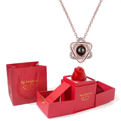 Elegant Rose Jewelry Box – Perfect for Valentine's Day Gifts