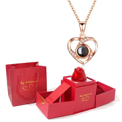 Elegant Rose Jewelry Box – Perfect for Valentine's Day Gifts