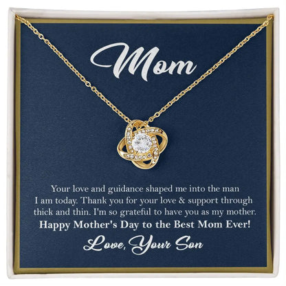 Wife I Saw You I Wanted You and I Got Lucky  | Love Knot Pendant Message Card |