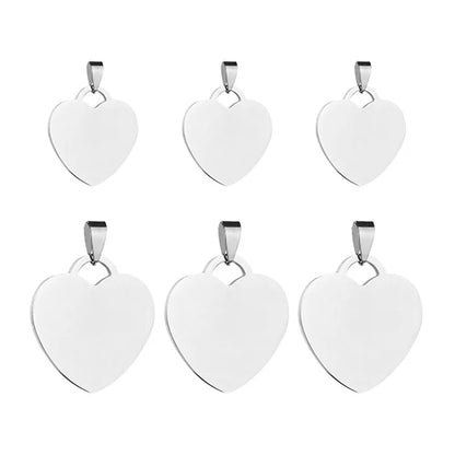 Personalized Heart Pendant Necklace by Bulbusbow – Customized Photo &amp; Name Engraved Stainless Steel Jewelry for Women | Perfect ID Tag Gift