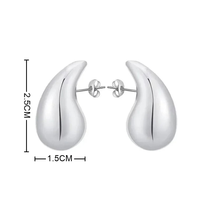 Chunky Dome Drop Earrings For Women