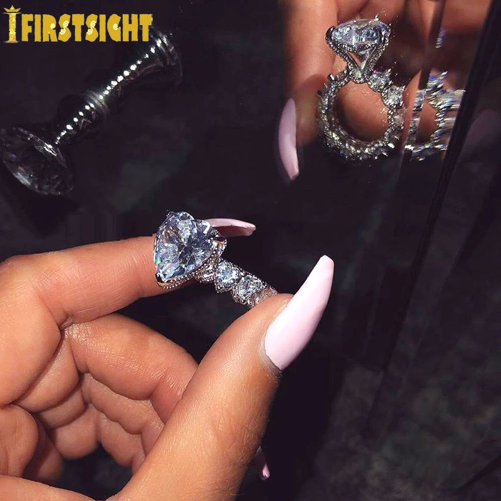 Eternal Sparkle: Lux Heart Infinity Ring