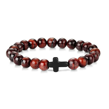 Men's Prayer Onyx Meditation Beads Bracelets